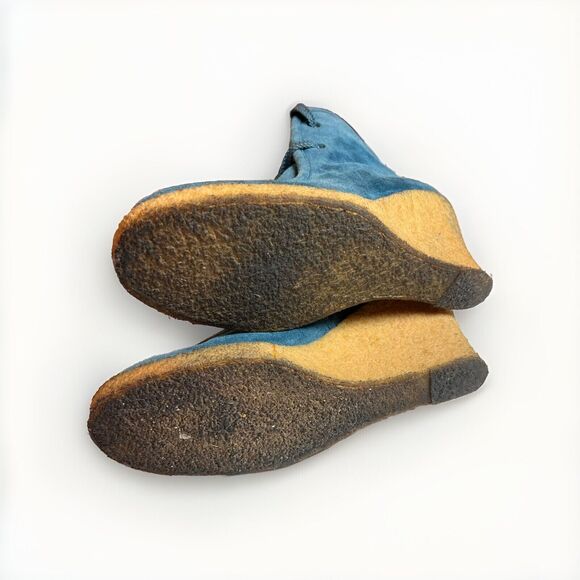 Michael by Michael Kors Rory Womens Wedge Suede Ankle Boots Teal Size 6 - Picture 8 of 8